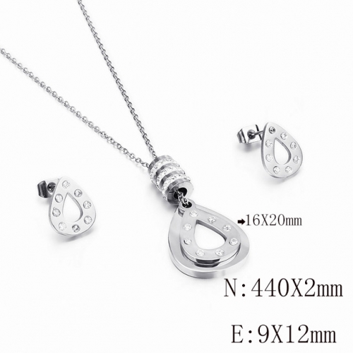 BC Wholesale Jewelry Sets 316L Stainless Steel Jewelry Earrings Pendants Sets NO.#SJ113S116880