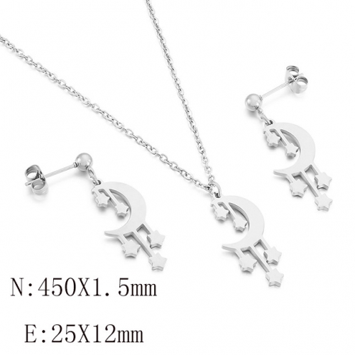 BC Wholesale Jewelry Sets 316L Stainless Steel Jewelry Earrings Pendants Sets NO.#SJ113S188045