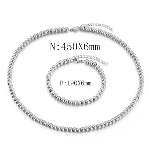 Wholesale Jewelry Sets Stainless Steel 316L Necklace & Bracelet Set NO.#SJ113S188687