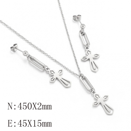 BC Wholesale Jewelry Sets 316L Stainless Steel Jewelry Earrings Pendants Sets NO.#SJ113S143283