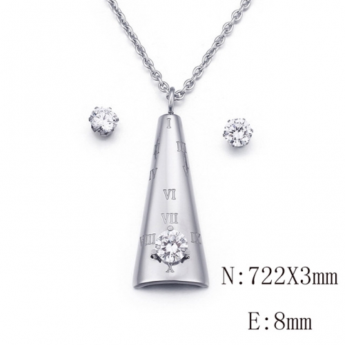 BC Wholesale Jewelry Sets 316L Stainless Steel Jewelry Earrings Pendants Sets NO.#SJ113S54066