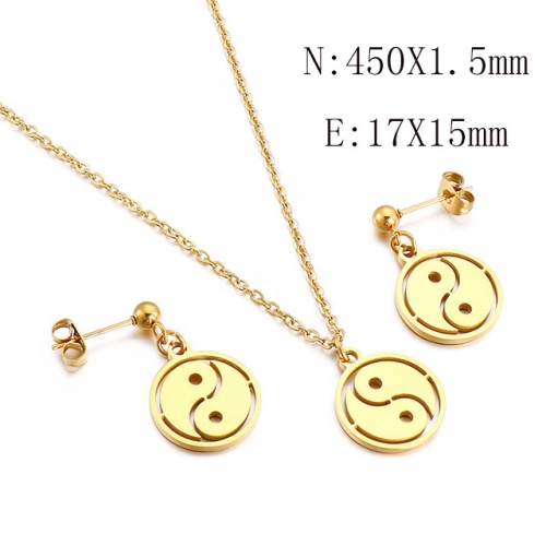 BC Wholesale Jewelry Sets 316L Stainless Steel Jewelry Earrings Pendants Sets NO.#SJ113S188028