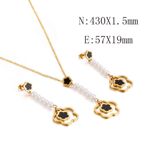 BC Wholesale Jewelry Sets 316L Stainless Steel Jewelry Earrings Pendants Sets NO.#SJ113S120840