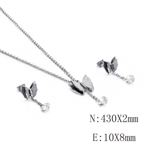 BC Wholesale Jewelry Sets 316L Stainless Steel Jewelry Earrings Pendants Sets NO.#SJ113S116402
