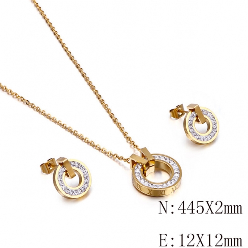 BC Wholesale Jewelry Sets 316L Stainless Steel Jewelry Earrings Pendants Sets NO.#SJ113S116169