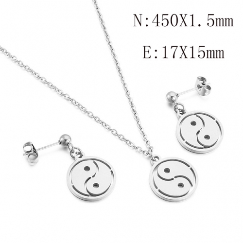 BC Wholesale Jewelry Sets 316L Stainless Steel Jewelry Earrings Pendants Sets NO.#SJ113S188033