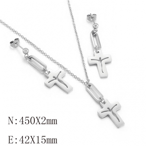 BC Wholesale Jewelry Sets 316L Stainless Steel Jewelry Earrings Pendants Sets NO.#SJ113S143279