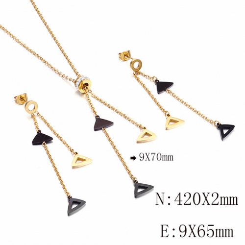 BC Wholesale Jewelry Sets 316L Stainless Steel Jewelry Earrings Pendants Sets NO.#SJ113S116877