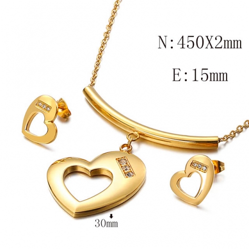 BC Wholesale Jewelry Sets 316L Stainless Steel Jewelry Earrings Pendants Sets NO.#SJ113S114985