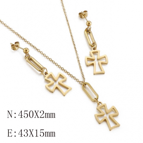 BC Wholesale Jewelry Sets 316L Stainless Steel Jewelry Earrings Pendants Sets NO.#SJ113S143294