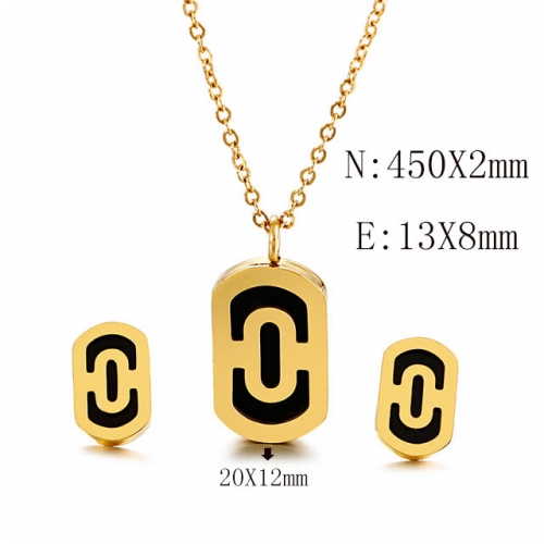 BC Wholesale Jewelry Sets 316L Stainless Steel Jewelry Earrings Pendants Sets NO.#SJ113S118173