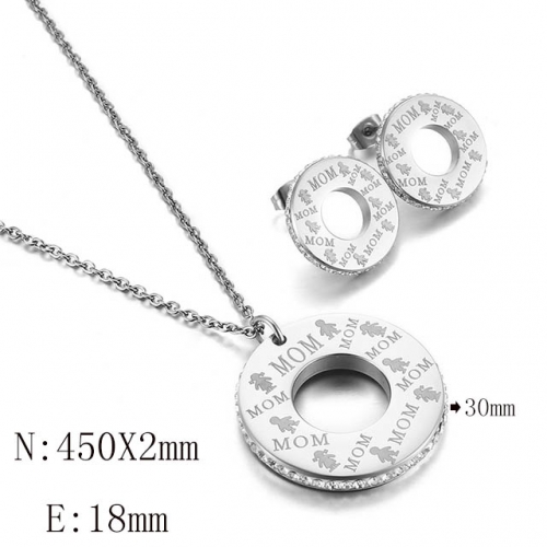 BC Wholesale Jewelry Sets 316L Stainless Steel Jewelry Earrings Pendants Sets NO.#SJ113S78667