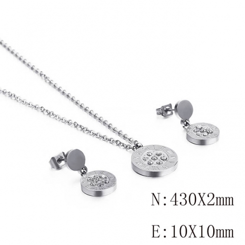 BC Wholesale Jewelry Sets 316L Stainless Steel Jewelry Earrings Pendants Sets NO.#SJ113S116407