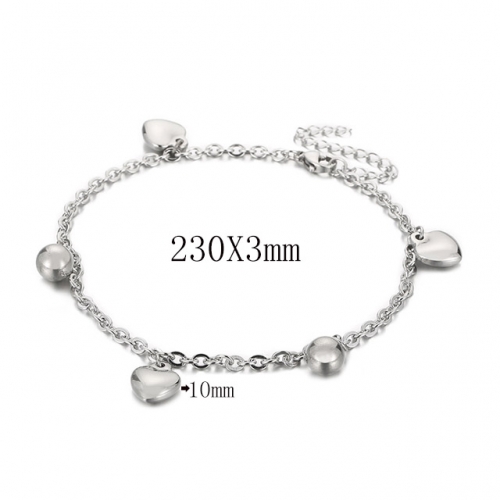 BC Wholesale Anklets Jewelry Stainless Steel 316L Anklets NO.#SJ113J1128