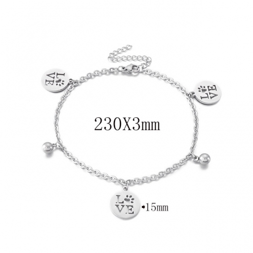 BC Wholesale Anklets Jewelry Stainless Steel 316L Anklets NO.#SJ113J2803