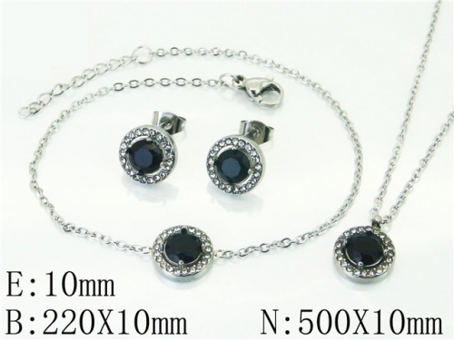 BC Wholesale Fashion Jewelry Sets Stainless Steel 316L Jewelry Sets NO.#BC59S2331HKZ