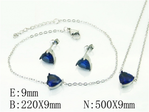 BC Wholesale Fashion Jewelry Sets Stainless Steel 316L Jewelry Sets NO.#BC59S2363HHE