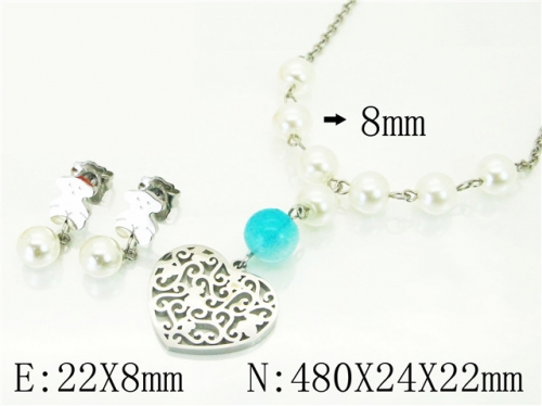 BC Wholesale Fashion Jewelry Sets Stainless Steel 316L Jewelry Sets NO.#BC21S0378HPA