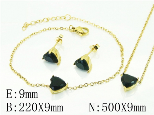 BC Wholesale Fashion Jewelry Sets Stainless Steel 316L Jewelry Sets NO.#BC59S2367HIF