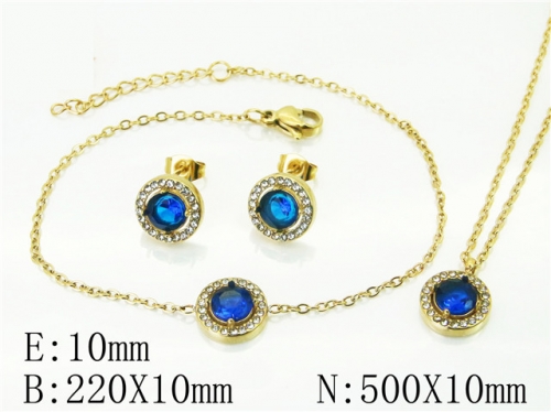BC Wholesale Fashion Jewelry Sets Stainless Steel 316L Jewelry Sets NO.#BC59S2337HLX