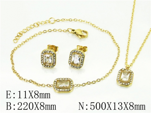 BC Wholesale Fashion Jewelry Sets Stainless Steel 316L Jewelry Sets NO.#BC59S2350HLS