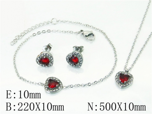 BC Wholesale Fashion Jewelry Sets Stainless Steel 316L Jewelry Sets NO.#BC59S2324HKS