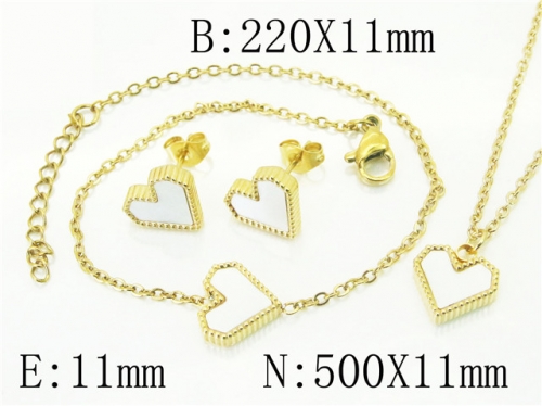 BC Wholesale Fashion Jewelry Sets Stainless Steel 316L Jewelry Sets NO.#BC59S2390HIW