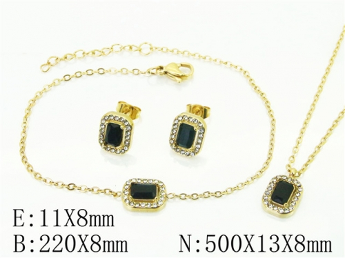 BC Wholesale Fashion Jewelry Sets Stainless Steel 316L Jewelry Sets NO.#BC59S2351HLW