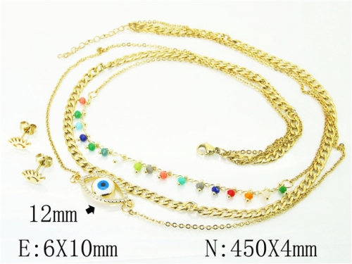 BC Wholesale Fashion Jewelry Sets Stainless Steel 316L Jewelry Sets NO.#BC24S0064HLE