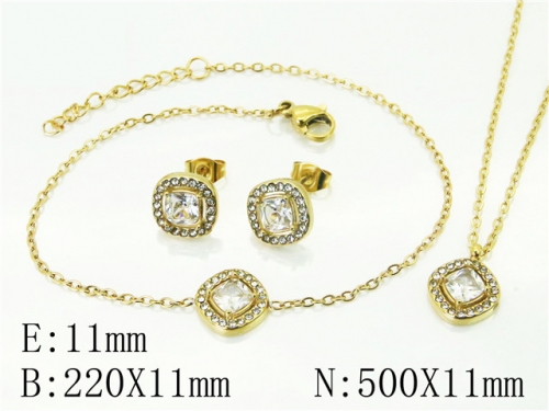BC Wholesale Fashion Jewelry Sets Stainless Steel 316L Jewelry Sets NO.#BC59S2342HLA