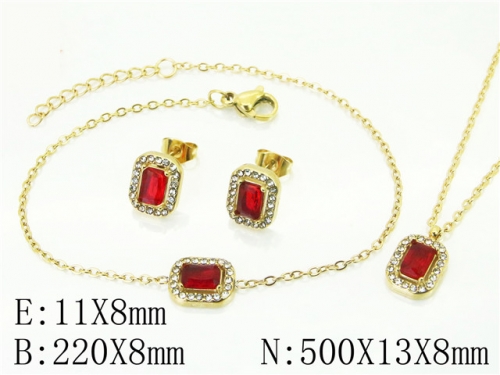 BC Wholesale Fashion Jewelry Sets Stainless Steel 316L Jewelry Sets NO.#BC59S2352HLA