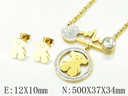 BC Wholesale Fashion Jewelry Sets Stainless Steel 316L Jewelry Sets NO.#BC02S2880HMW