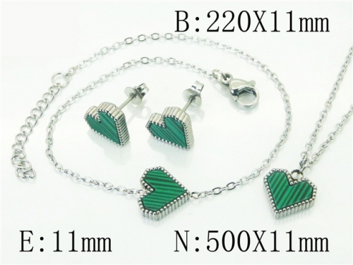 BC Wholesale Fashion Jewelry Sets Stainless Steel 316L Jewelry Sets NO.#BC59S2389HHS