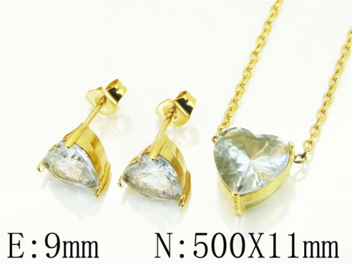 BC Wholesale Fashion Jewelry Sets Stainless Steel 316L Jewelry Sets NO.#BC59S2382PA