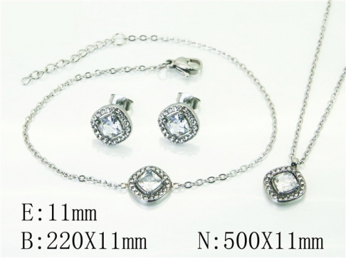 BC Wholesale Fashion Jewelry Sets Stainless Steel 316L Jewelry Sets NO.#BC59S2338HKE