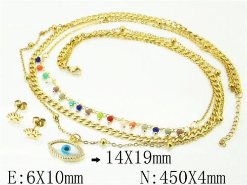 BC Wholesale Fashion Jewelry Sets Stainless Steel 316L Jewelry Sets NO.#BC24S0063HLR