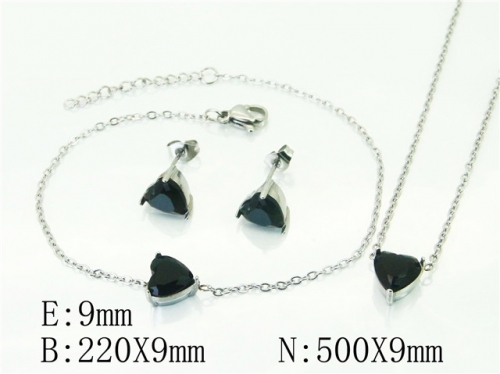 BC Wholesale Fashion Jewelry Sets Stainless Steel 316L Jewelry Sets NO.#BC59S2366HHD