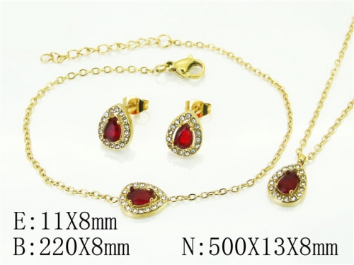 BC Wholesale Fashion Jewelry Sets Stainless Steel 316L Jewelry Sets NO.#BC59S2360HLR