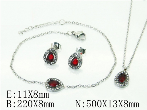 BC Wholesale Fashion Jewelry Sets Stainless Steel 316L Jewelry Sets NO.#BC59S2356HKV
