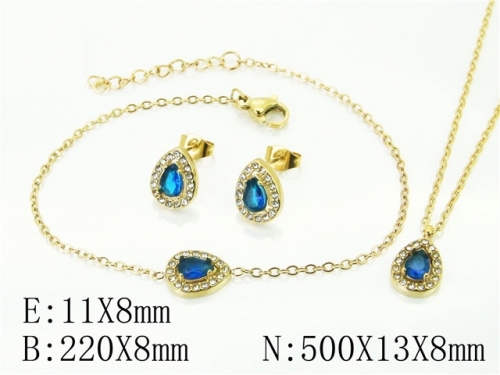 BC Wholesale Fashion Jewelry Sets Stainless Steel 316L Jewelry Sets NO.#BC59S2361HLS