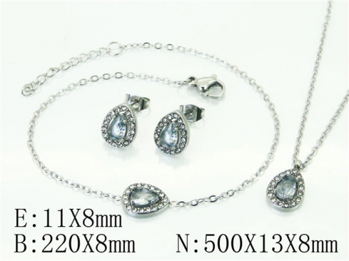 BC Wholesale Fashion Jewelry Sets Stainless Steel 316L Jewelry Sets NO.#BC59S2354HKE