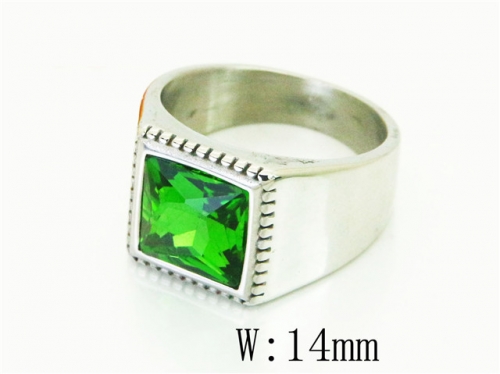 BC Wholesale Big CZ Rings Jewelry Stainless Steel 316L Rings NO.#BC17R0754HIR