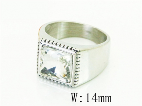 BC Wholesale Big CZ Rings Jewelry Stainless Steel 316L Rings NO.#BC17R0756HIQ