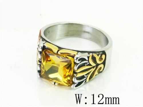 BC Wholesale Big CZ Rings Jewelry Stainless Steel 316L Rings NO.#BC17R0498HJR