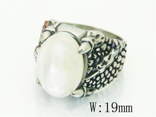 BC Wholesale Big CZ Rings Jewelry Stainless Steel 316L Rings NO.#BC17R0524HIC