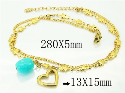 BC Wholesale Anklets Jewelry Stainless Steel 316L Anklets NO.#BC21B0493HKS