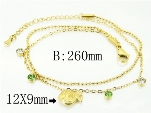 BC Wholesale Anklets Jewelry Stainless Steel 316L Anklets NO.#BC32B0688PY