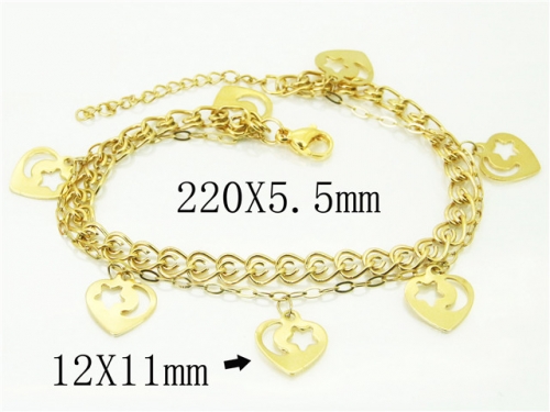 BC Wholesale Bracelets Jewelry Stainless Steel 316L Bracelets NO.#BC66B0100PLC