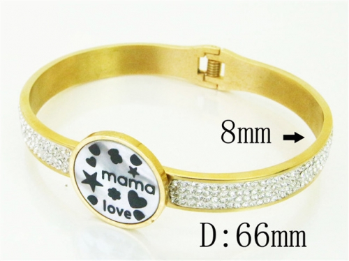 BC Wholesale Bangles Jewelry Stainless Steel 316L Bangle NO.#BC64B1603IHD