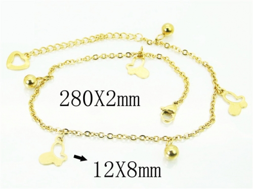 BC Wholesale Anklets Jewelry Stainless Steel 316L Anklets NO.#BC61B0591JX